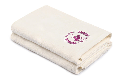 Set di 2 asciugamani cotone Beverly Hills Polo Club 402 Crema, 70 x 140 cm