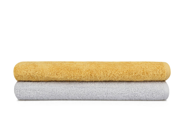 Set di 2 asciugamani cotone Beverly Hills Polo Club 402 Giallo, 70 x 140 cm (2)