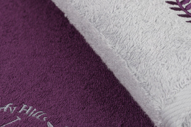 Set di 2 asciugamani cotone Beverly Hills Polo Club 402 Lilla, 70 x 140 cm (5)