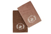 Set di 2 asciugamani cotone Beverly Hills Polo Club 402 Marrone, 50 x 90 cm (2)