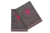 Set di 2 asciugamani cotone Beverly Hills Polo Club 403 Grigio, 50 x 90 cm (1)