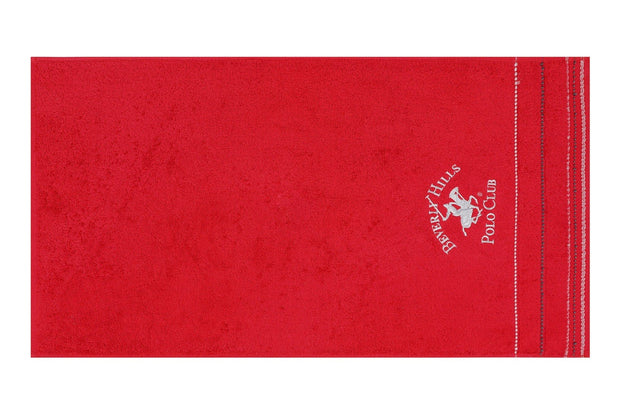 Set di 2 asciugamani cotone Beverly Hills Polo Club 403 Rosso, 50 x 90 cm (4)