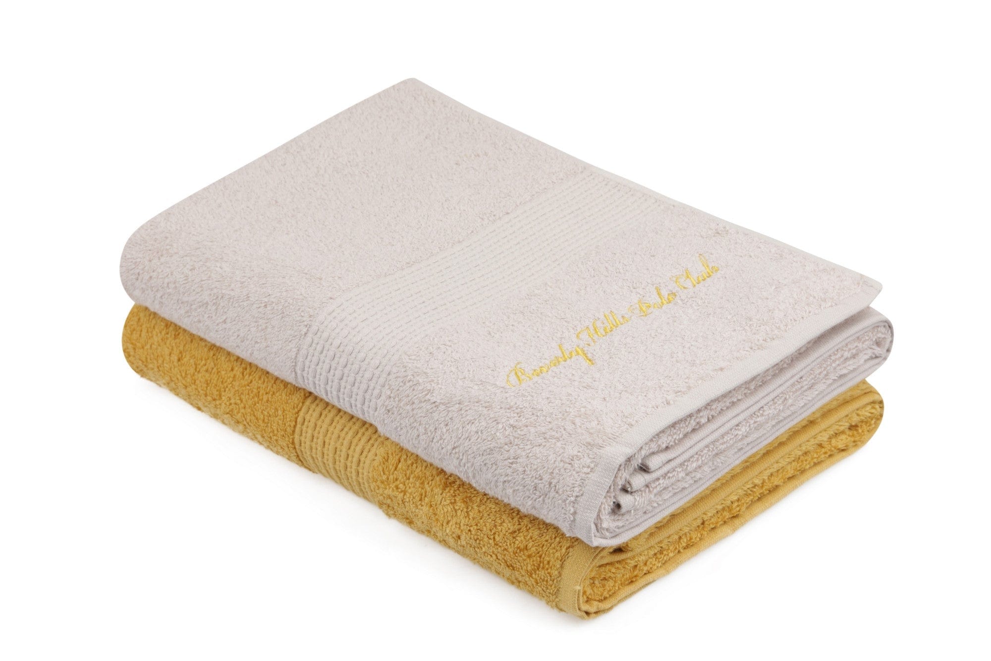 Set di 2 asciugamani cotone Beverly Hills Polo Club 404 Beige, 70 x 140 cm
