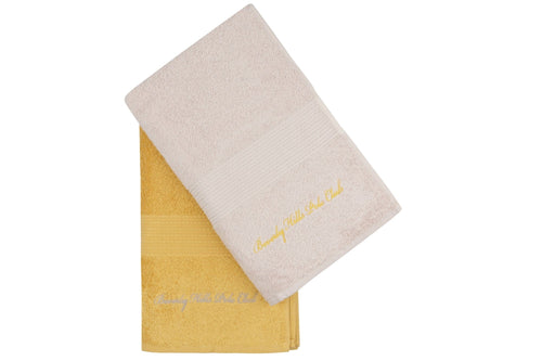 Set di 2 asciugamani cotone Beverly Hills Polo Club 404 Beige, 70 x 140 cm (1)