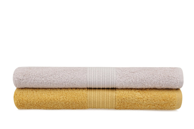 Set di 2 asciugamani cotone Beverly Hills Polo Club 404 Beige, 70 x 140 cm (2)