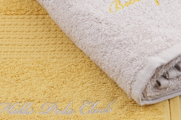 Set di 2 asciugamani cotone Beverly Hills Polo Club 404 Beige, 70 x 140 cm (3)