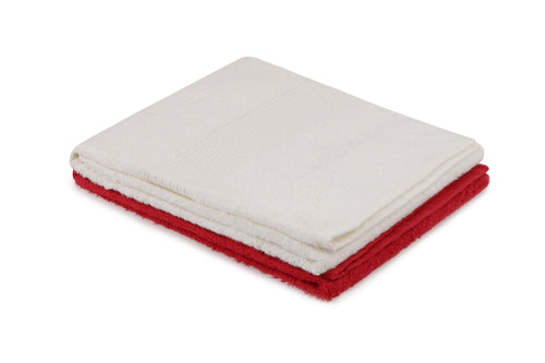 Set di 2 asciugamani cotone Beverly Hills Polo Club 404 Bianco, 50 x 90 cm