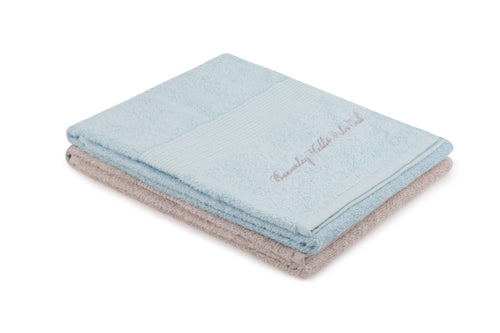 Set di 2 asciugamani cotone Beverly Hills Polo Club 404 Blu, 50 x 90 cm