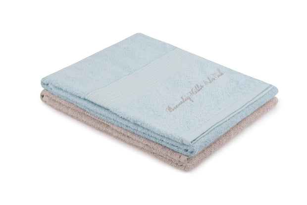 Set di 2 asciugamani cotone Beverly Hills Polo Club 404 Blu, 50 x 90 cm