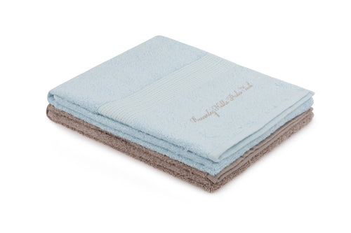 Set di 2 asciugamani cotone Beverly Hills Polo Club 404 Blu, 50 x 90 cm