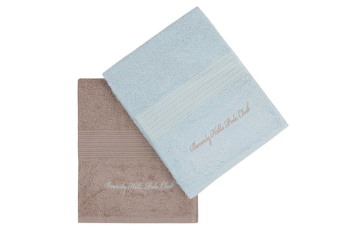Set di 2 asciugamani cotone Beverly Hills Polo Club 404 Blu, 50 x 90 cm (1)