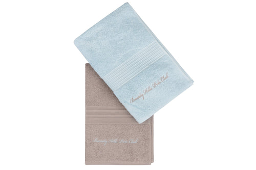 Set di 2 asciugamani cotone Beverly Hills Polo Club 404 Blu, 70 x 140 cm (1)