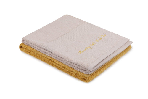 Set di 2 asciugamani cotone Beverly Hills Polo Club 404 Giallo, 50 x 90 cm