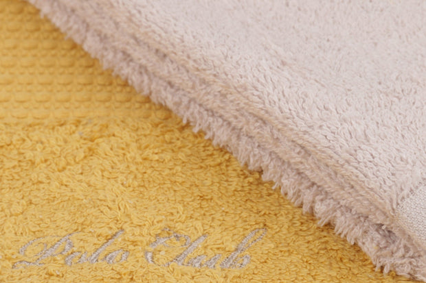 Set di 2 asciugamani cotone Beverly Hills Polo Club 404 Giallo, 50 x 90 cm (3)