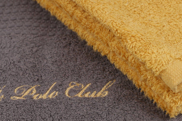 Set di 2 asciugamani cotone Beverly Hills Polo Club 404 Grigio, 50 x 90 cm (3)