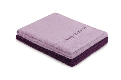 Set di 2 asciugamani cotone Beverly Hills Polo Club 404 Lilla, 50 x 90 cm