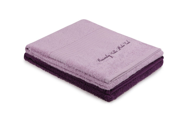 Set di 2 asciugamani cotone Beverly Hills Polo Club 404 Lilla, 50 x 90 cm