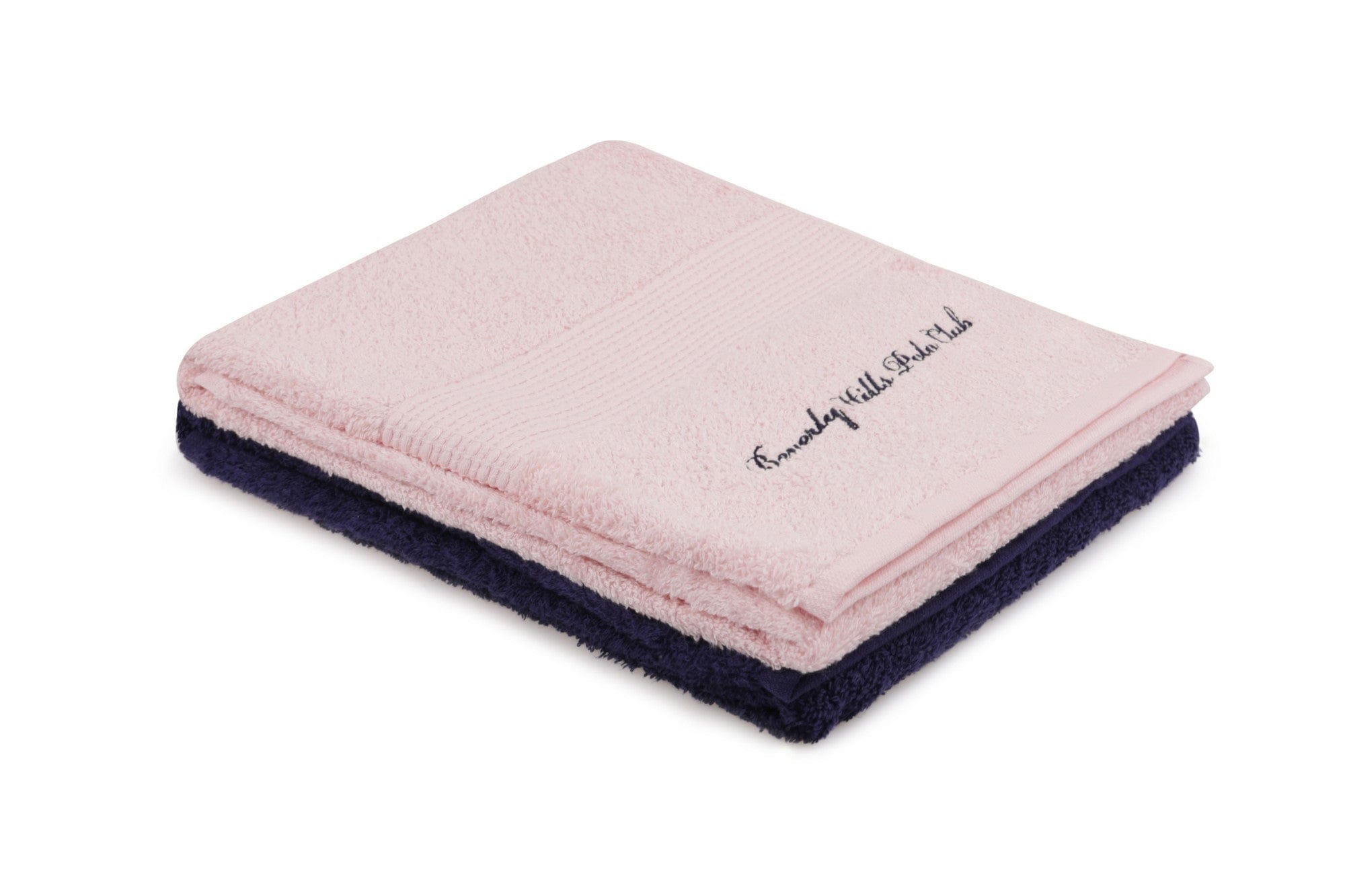 Set di 2 asciugamani cotone Beverly Hills Polo Club 404 Rosa, 50 x 90 cm