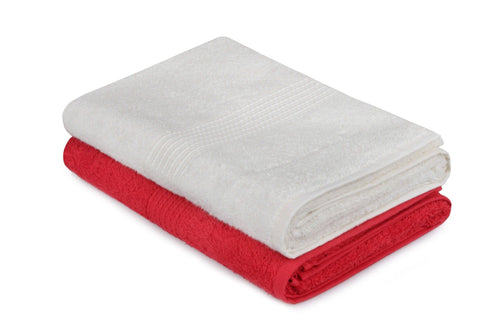 Set di 2 asciugamani cotone Beverly Hills Polo Club 404 Rosso, 70 x 140 cm