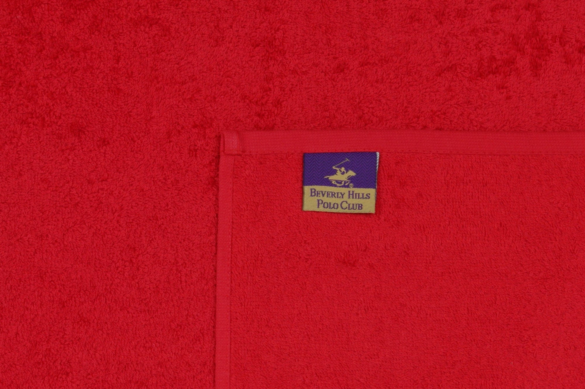 Set di 2 asciugamani cotone Beverly Hills Polo Club 404 Rosso, 70 x 140 cm (7)