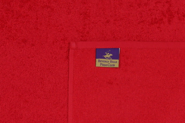 Set di 2 asciugamani cotone Beverly Hills Polo Club 404 Rosso, 70 x 140 cm (7)