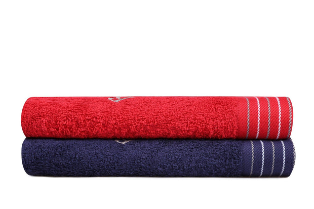 Set di 2 asciugamani cotone Beverly Hills Polo Club 405 Blu, 50 x 90 cm (2)