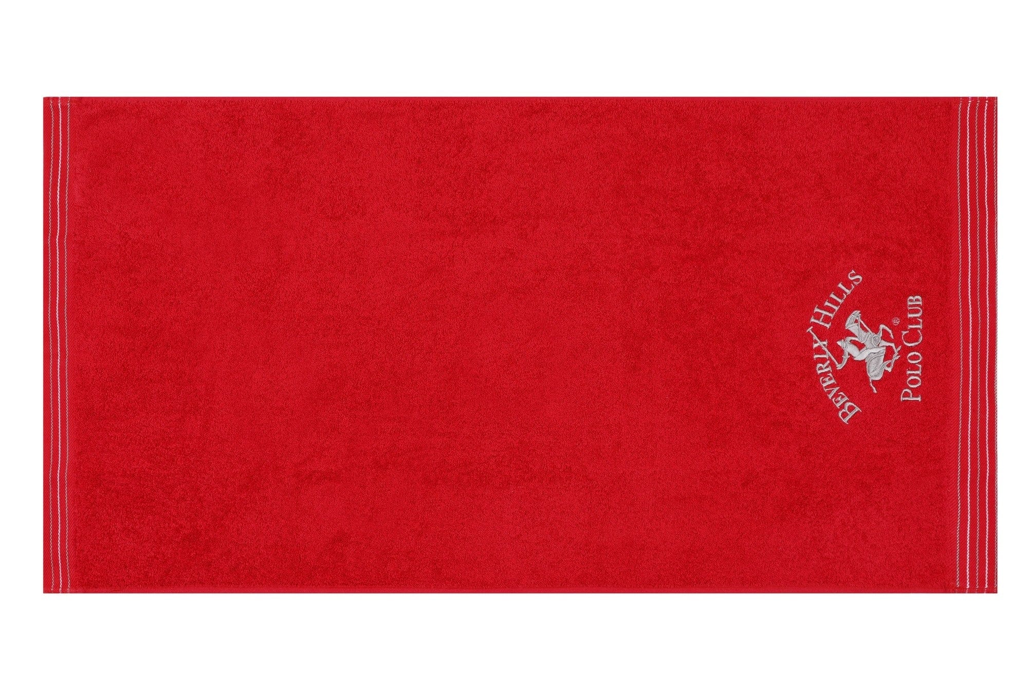 Set di 2 asciugamani cotone Beverly Hills Polo Club 405 Rosso, 50 x 90 cm (4)