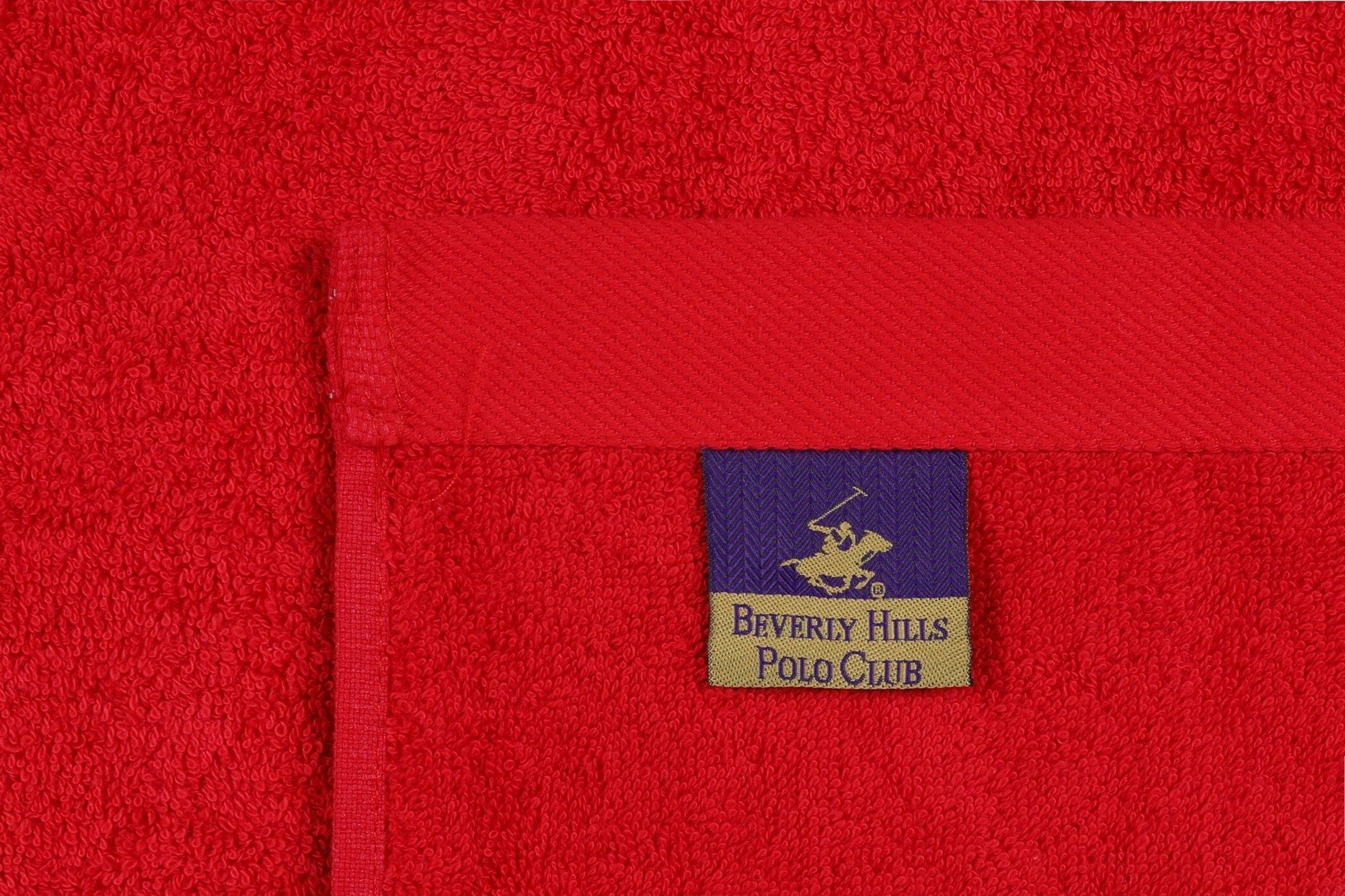 Set di 2 asciugamani cotone Beverly Hills Polo Club 405 Rosso, 50 x 90 cm (5)