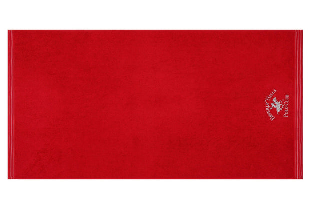 Set di 2 asciugamani cotone Beverly Hills Polo Club 405 Rosso, 70 x 140 cm (3)