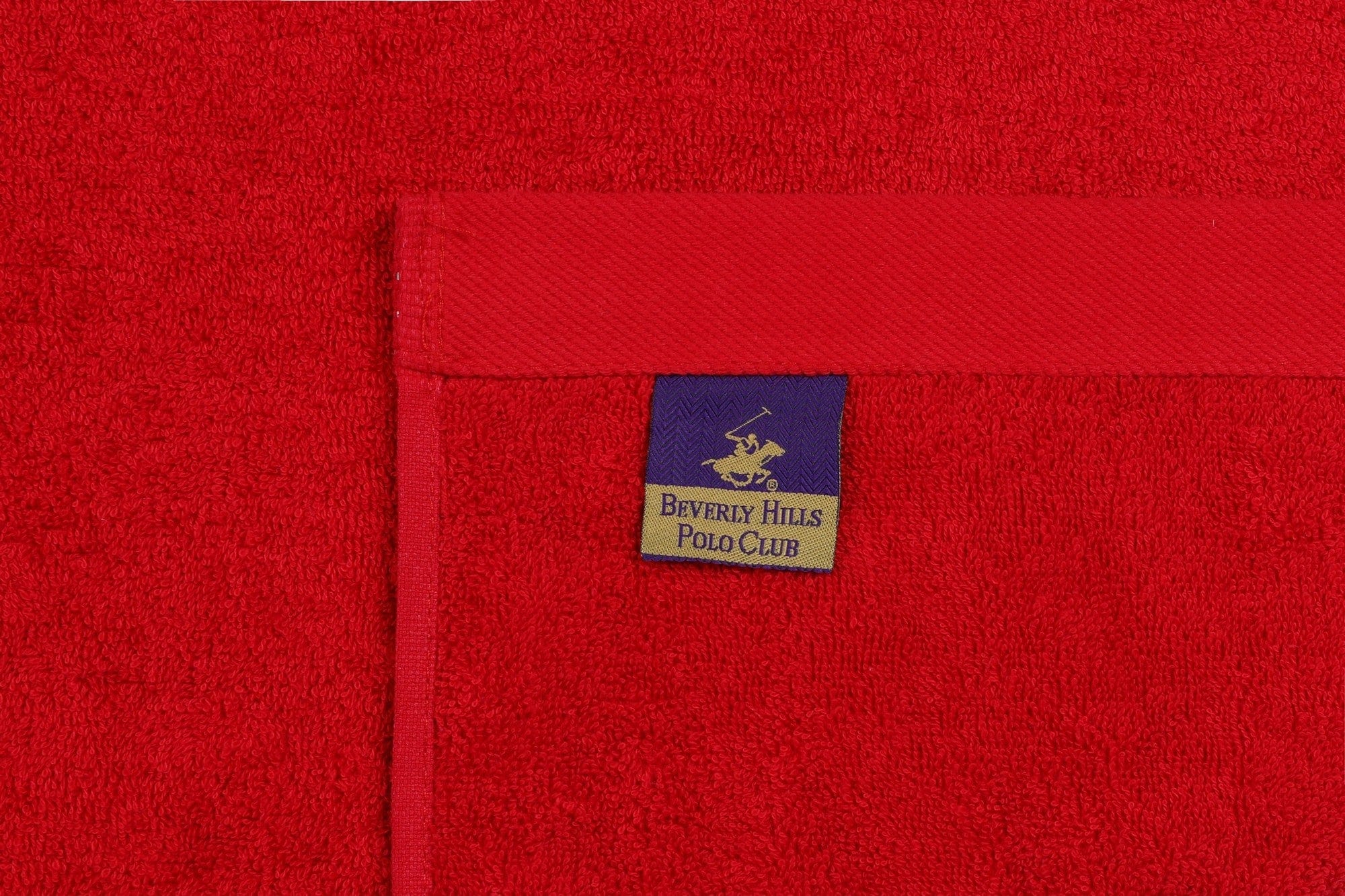 Set di 2 asciugamani cotone Beverly Hills Polo Club 405 Rosso, 70 x 140 cm (5)