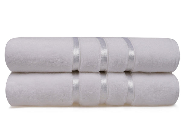 Set di 2 asciugamani micro-cotone Dolce Bianco, 70 x 140 cm (2)