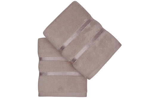 Set di 2 asciugamani micro-cotone Dolce Cappuccino, 50 x 90 cm (1)