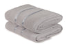 Set di 2 asciugamani micro-cotone Dolce Grigio, 50 x 90 cm