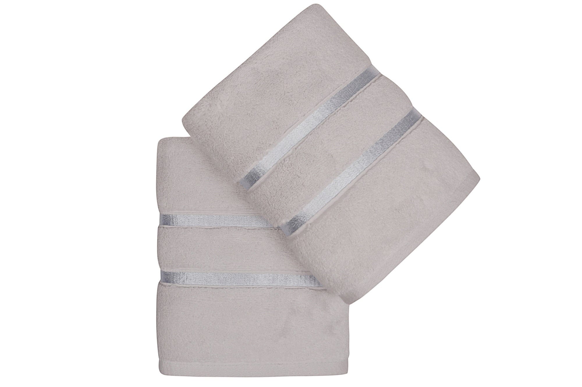 Set di 2 asciugamani micro-cotone Dolce Grigio, 50 x 90 cm (1)