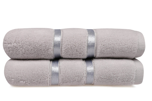 Set di 2 asciugamani micro-cotone Dolce Grigio, 50 x 90 cm (2)