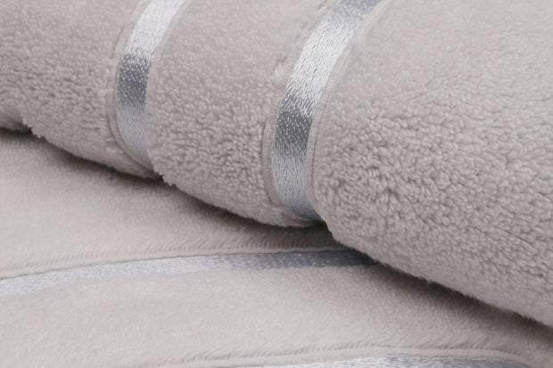 Set di 2 asciugamani micro-cotone Dolce Grigio, 50 x 90 cm (4)