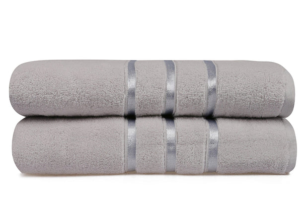 Set di 2 asciugamani micro-cotone Dolce Grigio, 70 x 140 cm (2)
