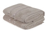 Set di 2 asciugamani micro-cotone Dolce Marrone, 50 x 90 cm
