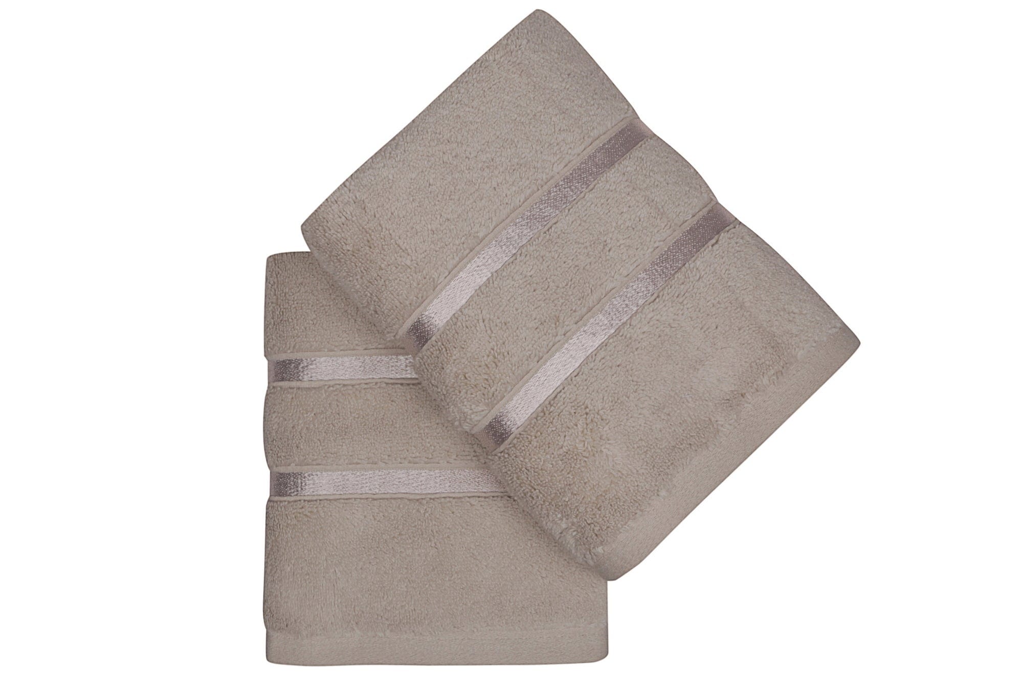 Set di 2 asciugamani micro-cotone Dolce Marrone, 50 x 90 cm (1)