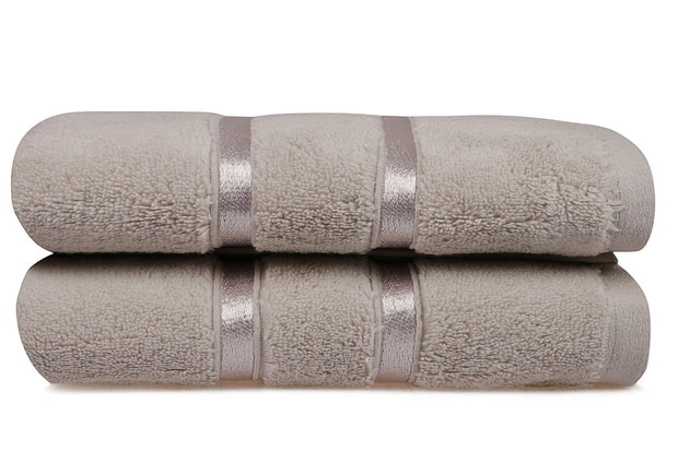 Set di 2 asciugamani micro-cotone Dolce Marrone, 50 x 90 cm (2)