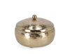 Set di 2 candele decorative Lathe B Oro (1)