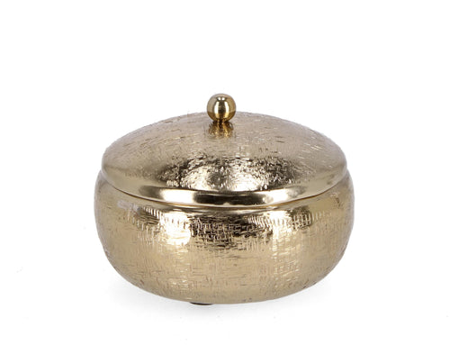 Set di 2 candele decorative Lathe B Oro (1)