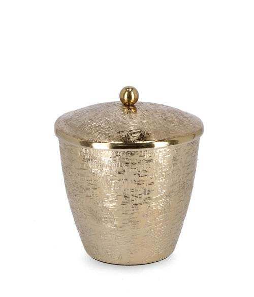 Set di 2 candele decorative Lathe Shaped B Oro (1)