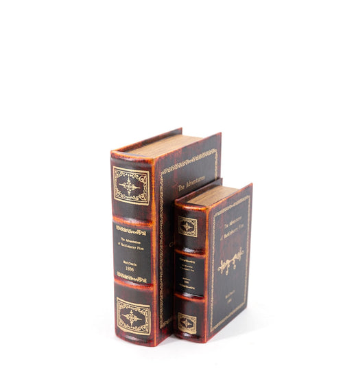 Set di 2 Cofanetto in forma di libro Huckleberry Finn Multicolore