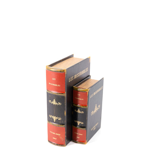 Set di 2 Cofanetto in forma di libro Les Miserables Multicolore