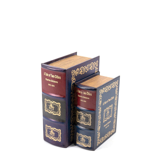 Set di 2 Cofanetto in forma di libro Tale Of Two Cities Multicolore