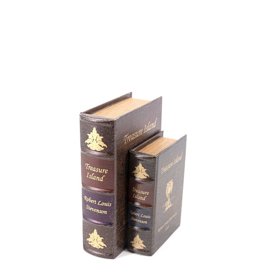 Set di 2 Cofanetto in forma di libro Treasure Island Multicolore