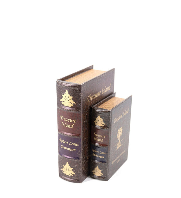 Set di 2 Cofanetto in forma di libro Treasure Island Multicolore