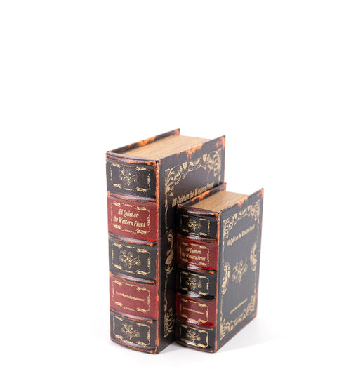 Set di 2 Cofanetto in forma di libro Western Front Multicolore