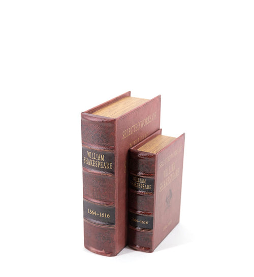 Set di 2 Cofanetto in forma di libro William Shakespeare Multicolore